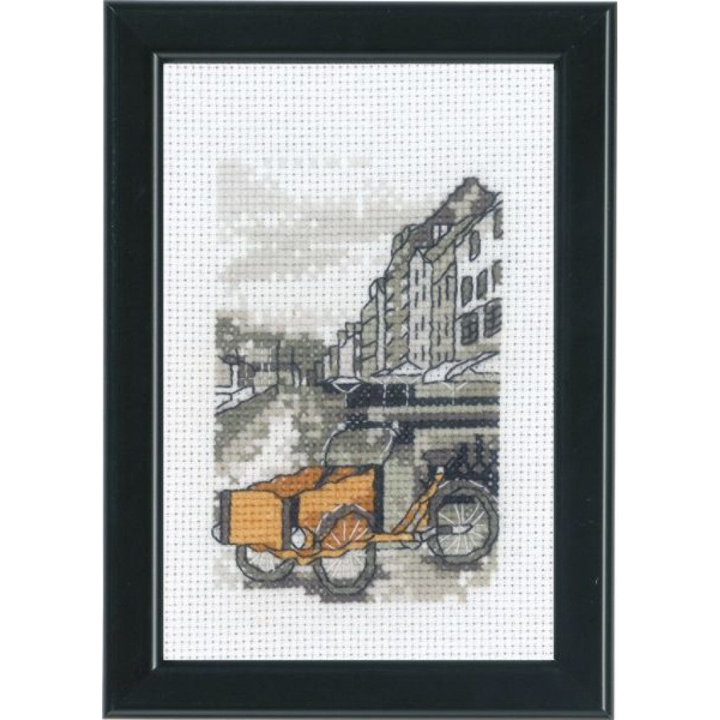 Korsstingsbroderi 5,4tr/cm - Copenhagen, 10x15cm