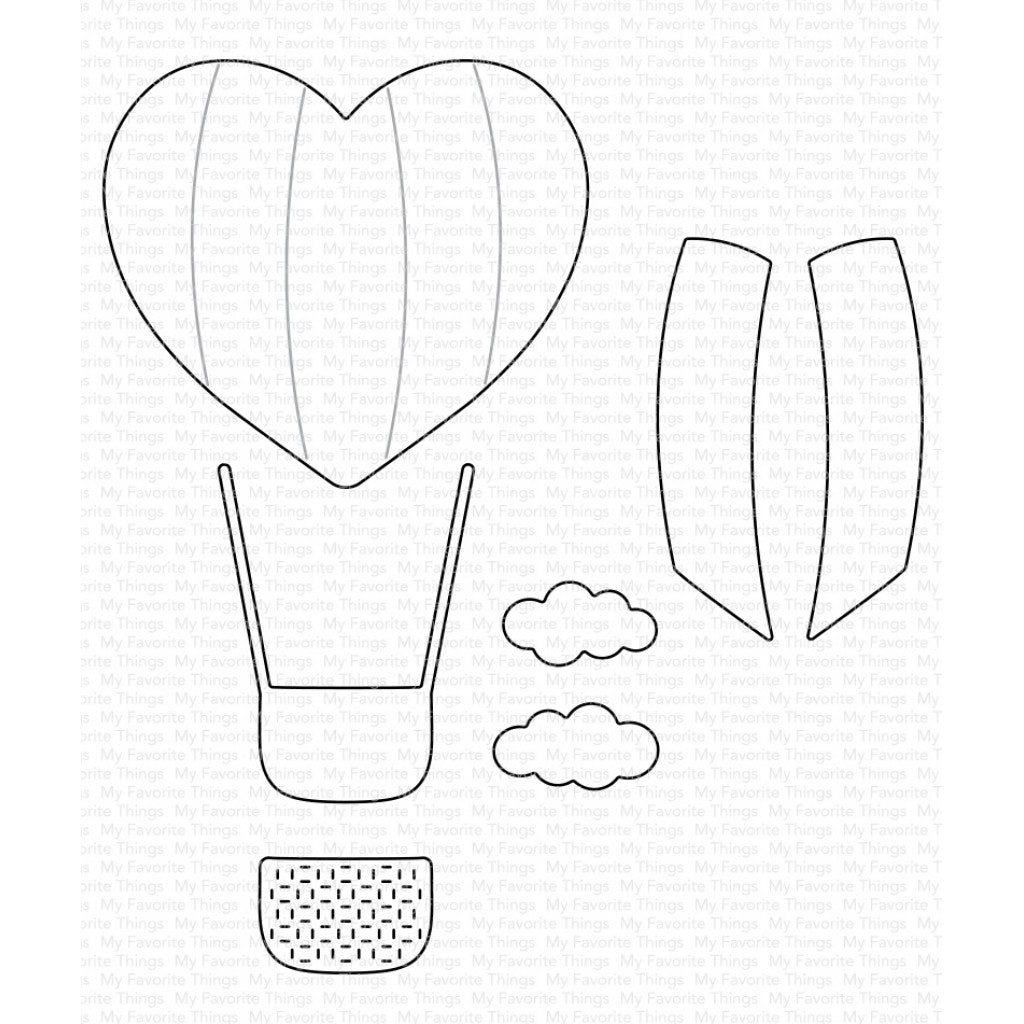 My Favorite Things Die-namics Die - Heart Air Balloon