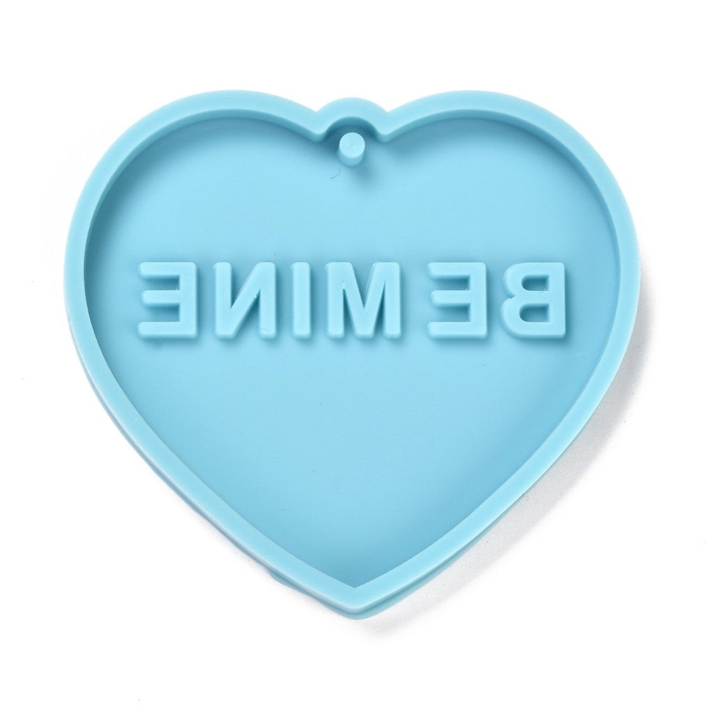 Silikonform 63x70x7mm - Anheng Hjerte Be Mine