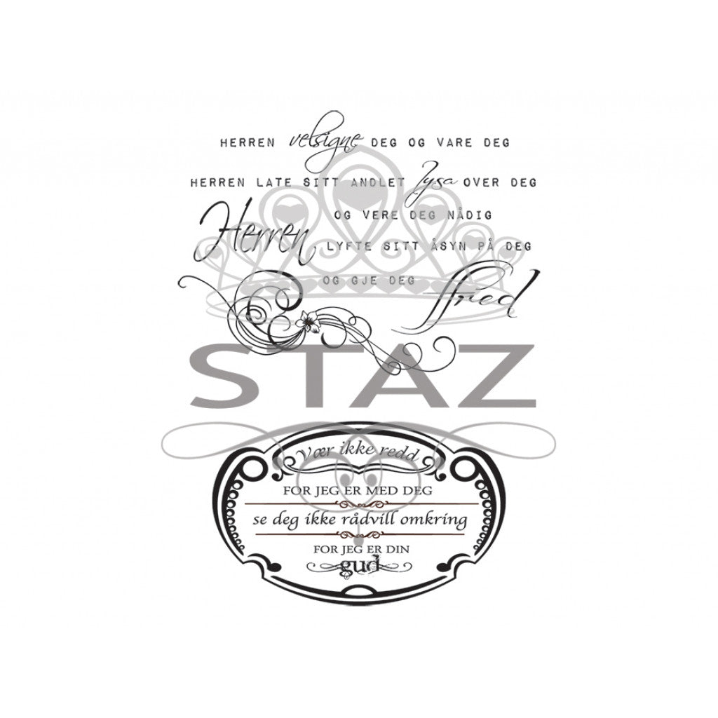Staz Stempelsett - Herren Velsigne Deg (Nynorsk)