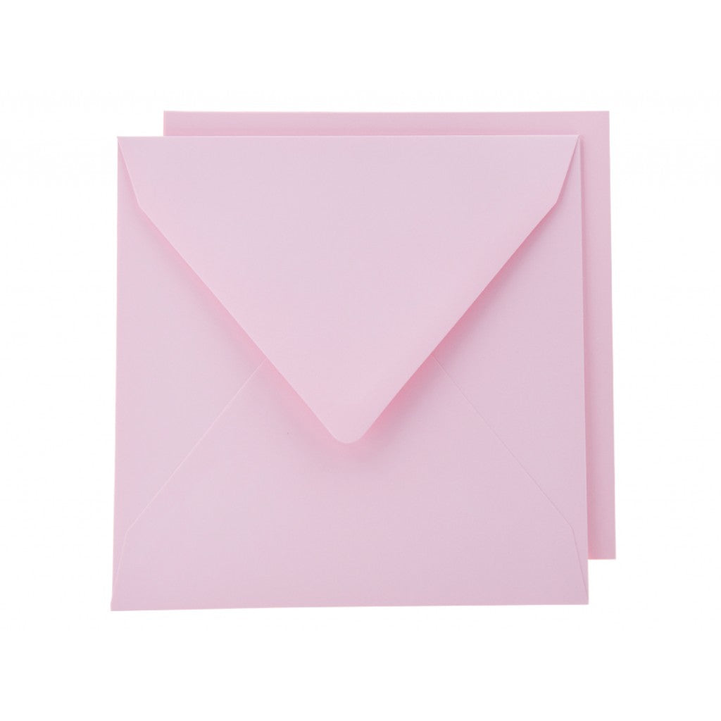Staz Kort & Konvolutt - 16x16cm 10 stk - 02 Rosa