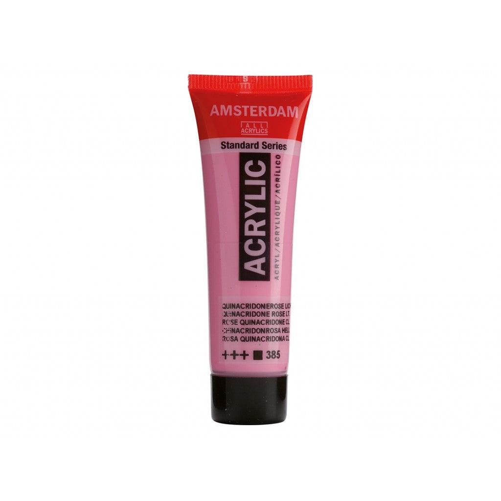 Amsterdam Standard 20ml - 385 Quinacridone Rose Light - HobbyHimmelen