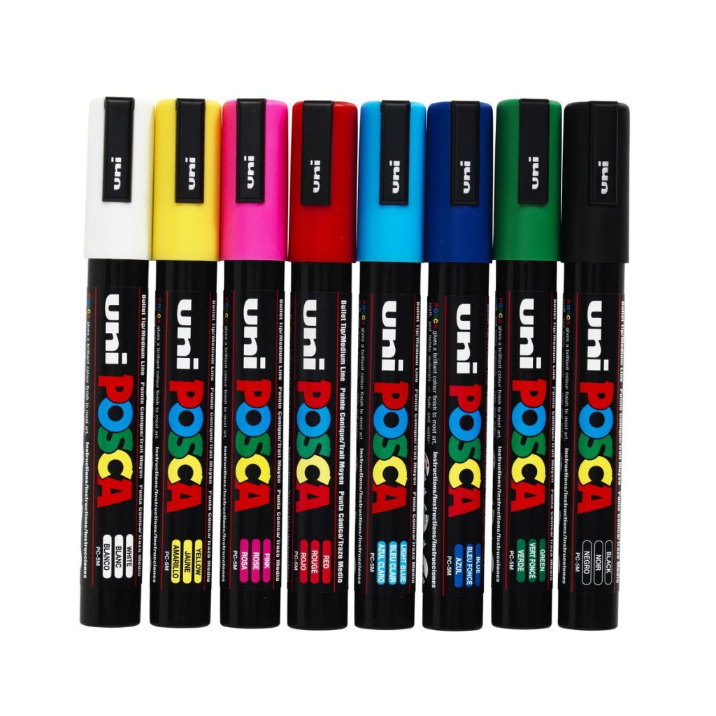 Posca Pc-5M Basic 8-Pk