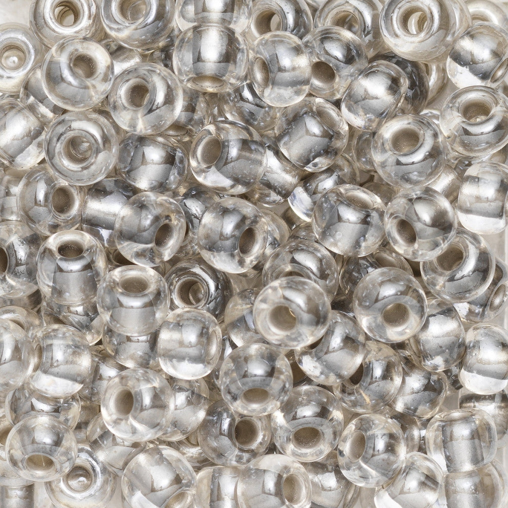 Rocaillesperle 6/0 - Lys Grå