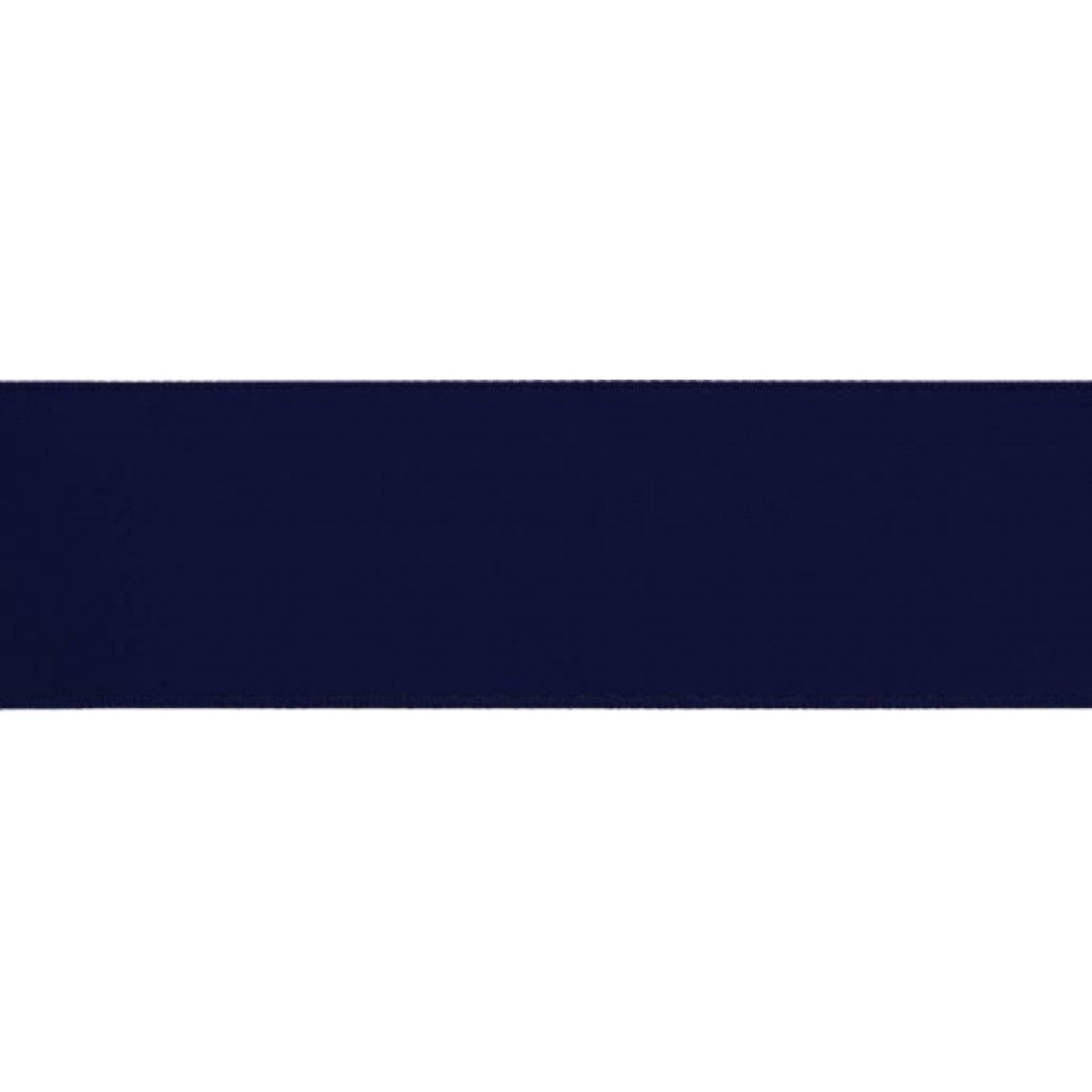 Satengbånd - 25mm - 90 Navy