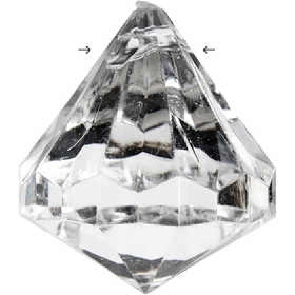 Prisme, Blank transparent, 27x30mm, 8stk.