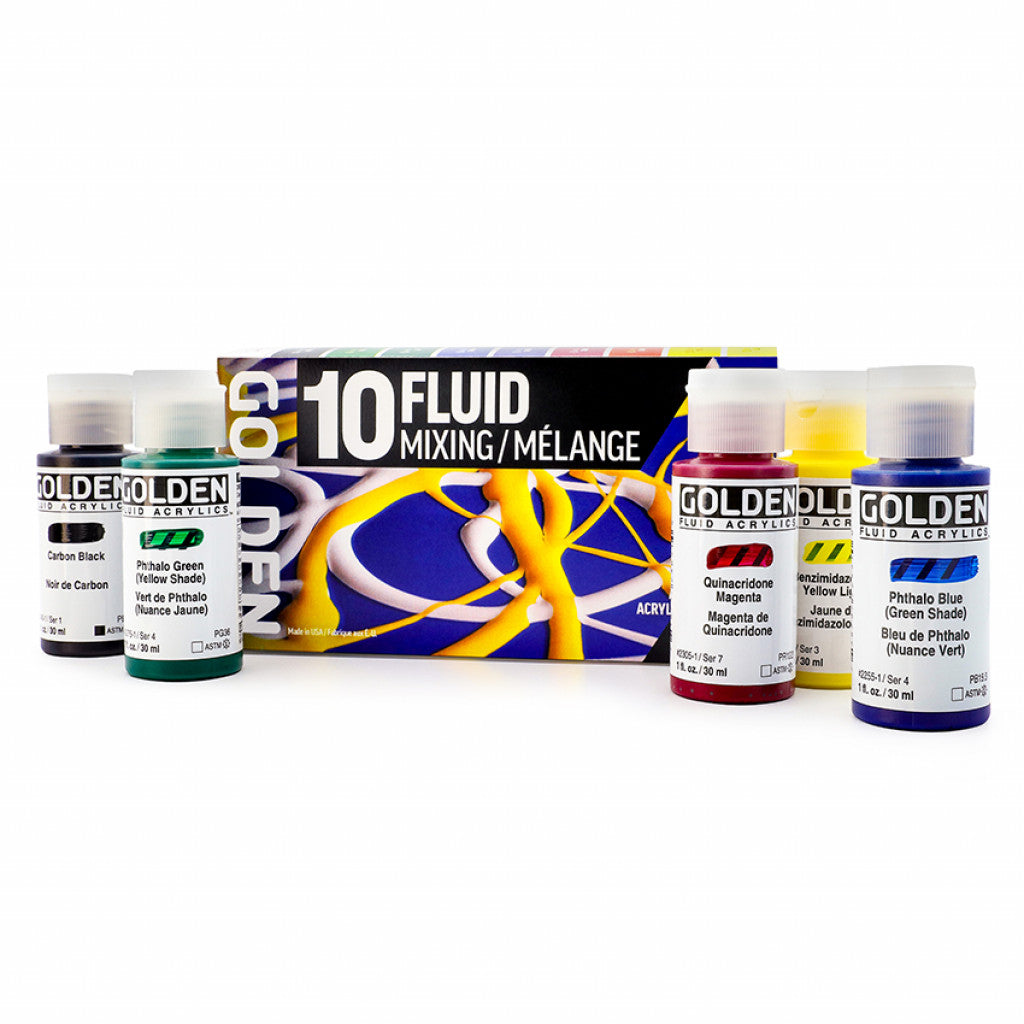Golden Fluid 10 x 30ml - Mixing