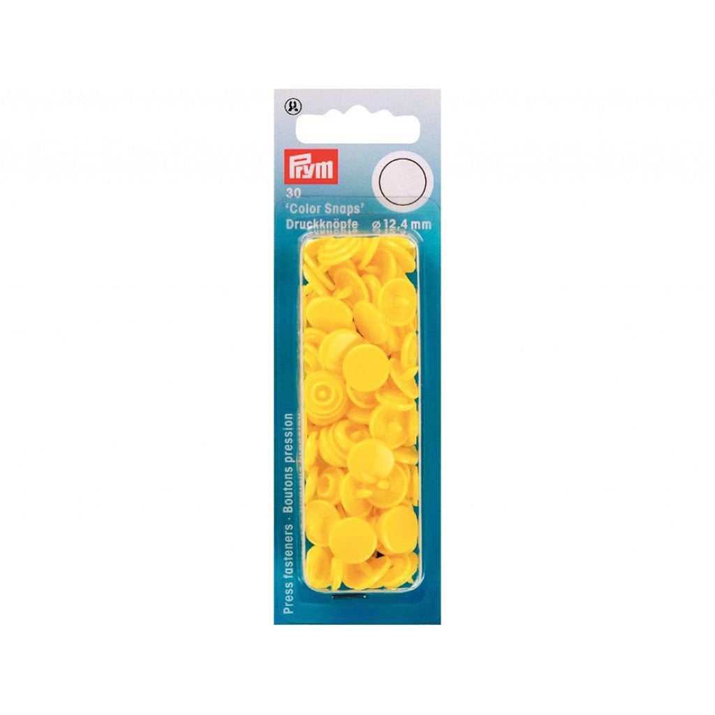 Prym Non-sew Color Snaps - Ø12.4 - Lys gul