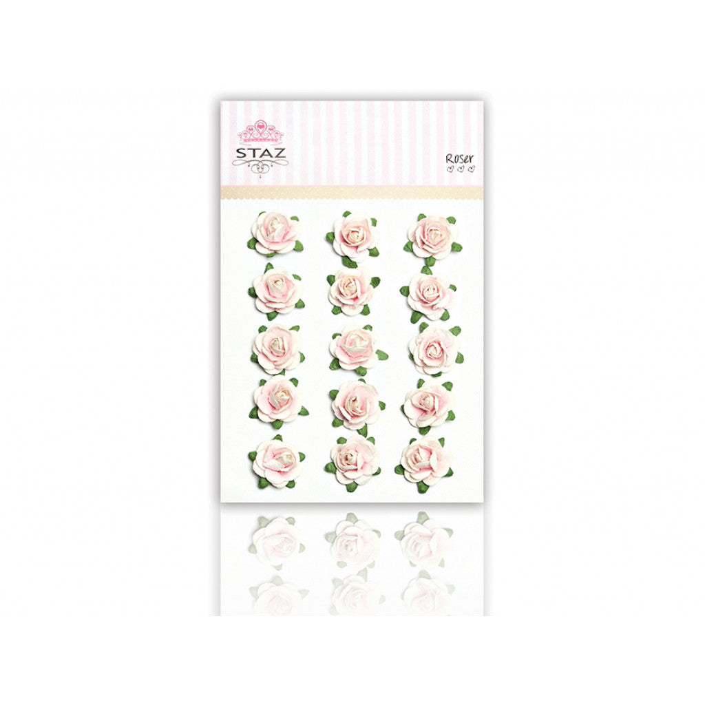 Staz Rose - 15mm - Peonrosa - 15stk