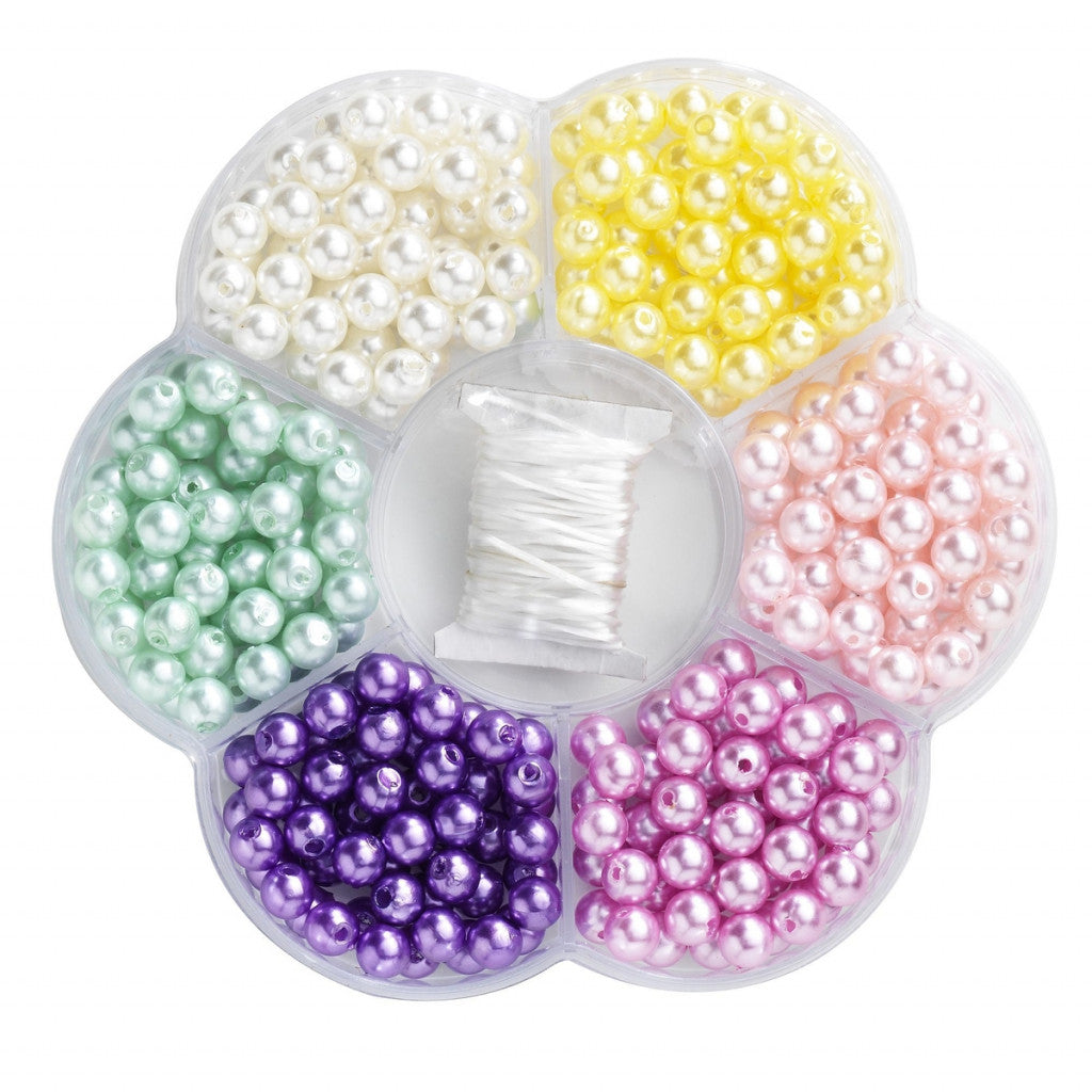 Perleeske Blomst 300stk - Pastell