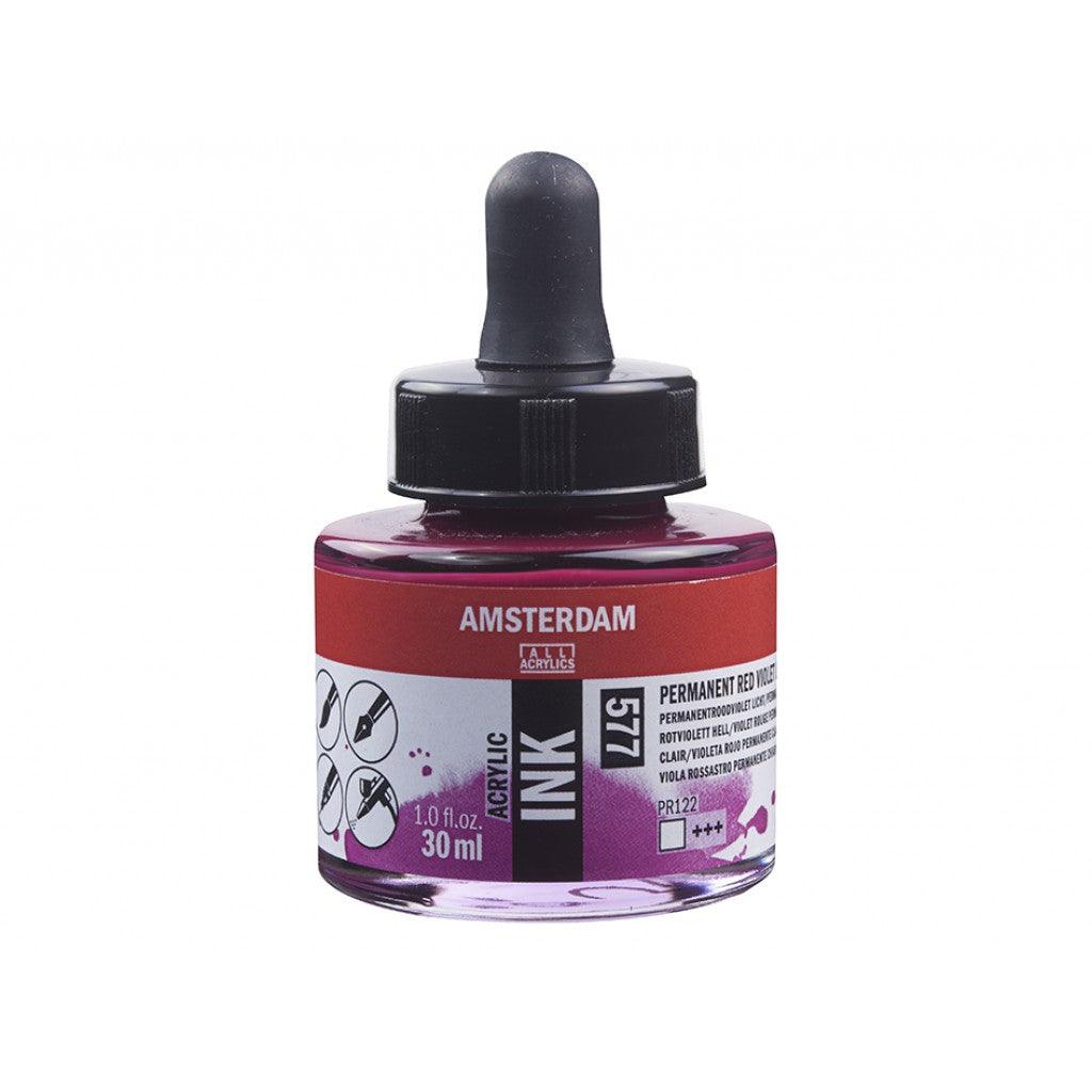 Amsterdam Ink 30ml - 577 Permament Red Violet Light - HobbyHimmelen