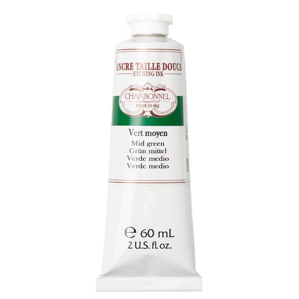 Charbonnel - Etching Ink 60ml - Medium Green - HobbyHimmelen