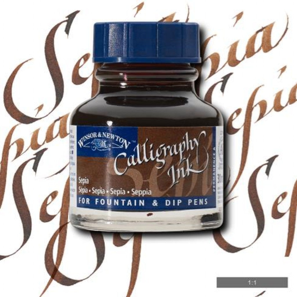 W&N Calligraphy Ink 30ml - 609 Sepia