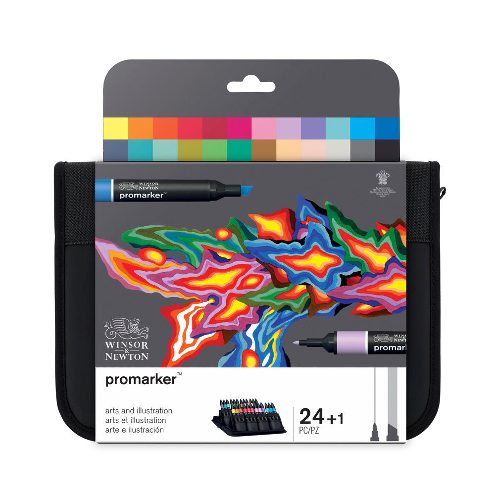 W&N Promarker-sett - 24 Arts & Illustration