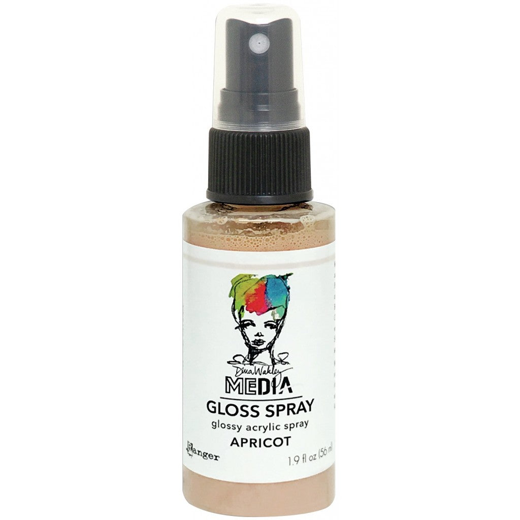 Dina Wakley Media Gloss Sprays 2oz-Apricot
