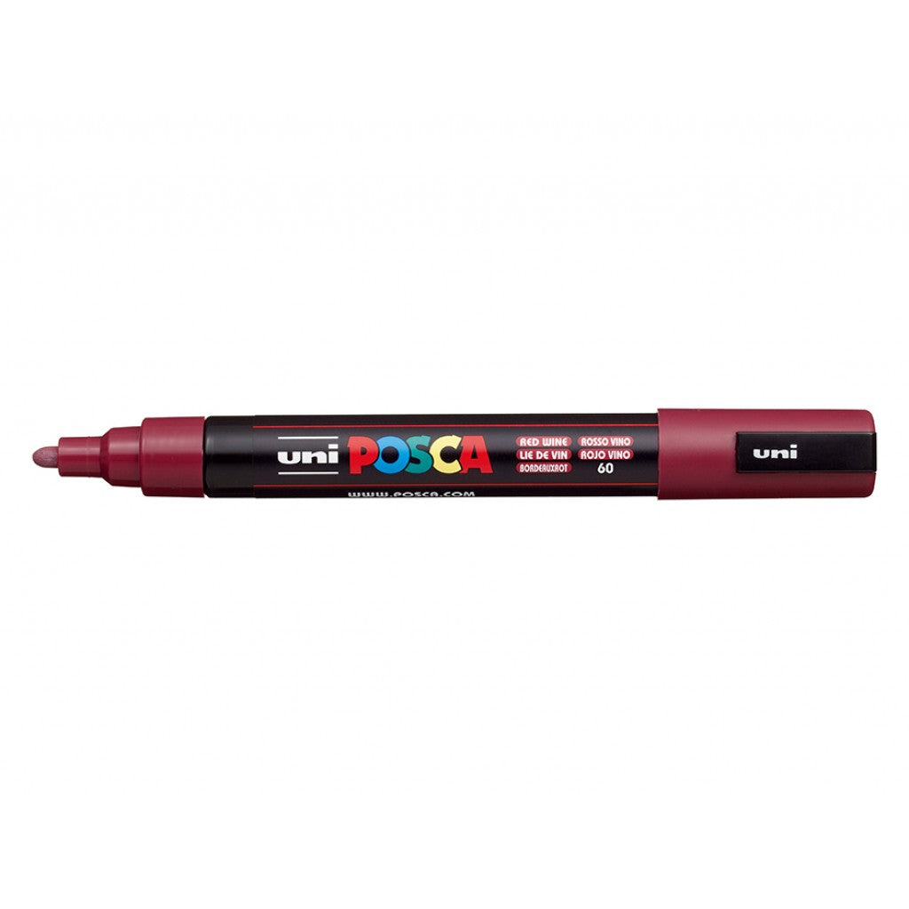 Uni POSCA PC-5M - Medium 1,8-2,5mm - 60 Red Wine