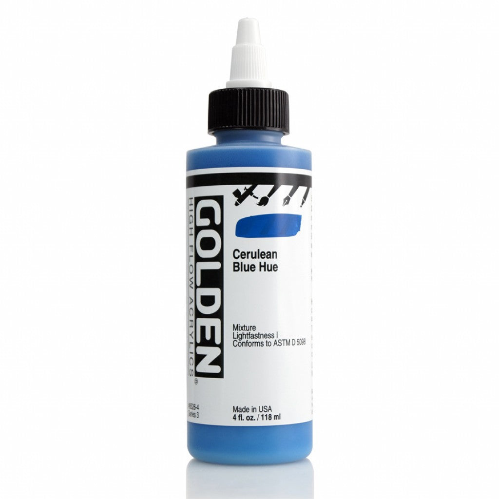 Golden High Flow Acrylics 118ml - Cerulean Blue Hue