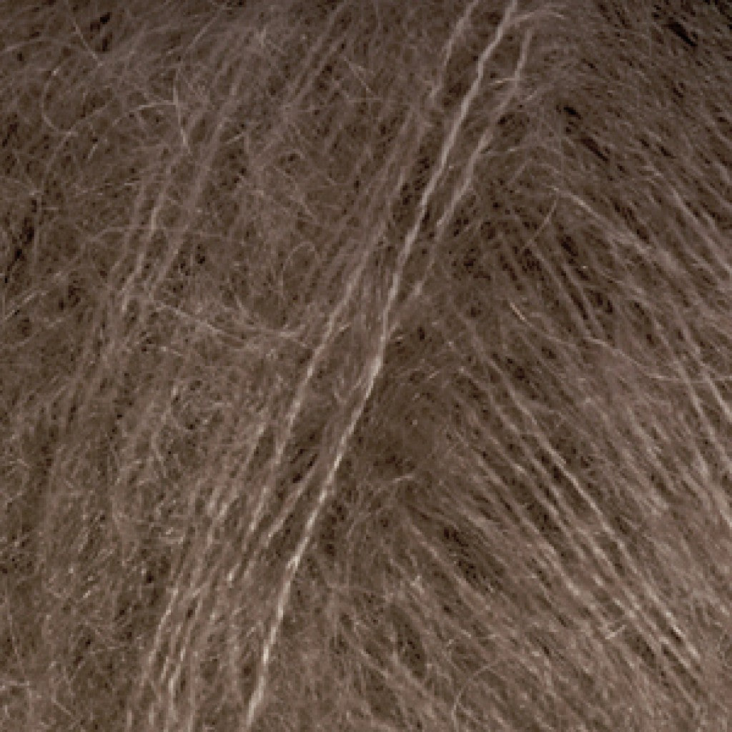 Kid-Silk Uni - 15 Mørk Brun