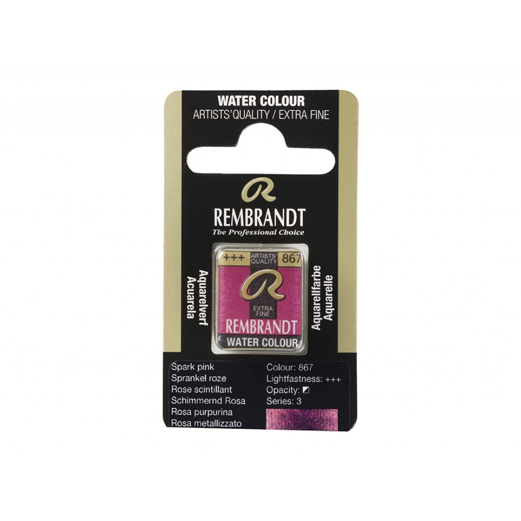 Rembrandt Akvarell Halfpan - Spark Pink 867
