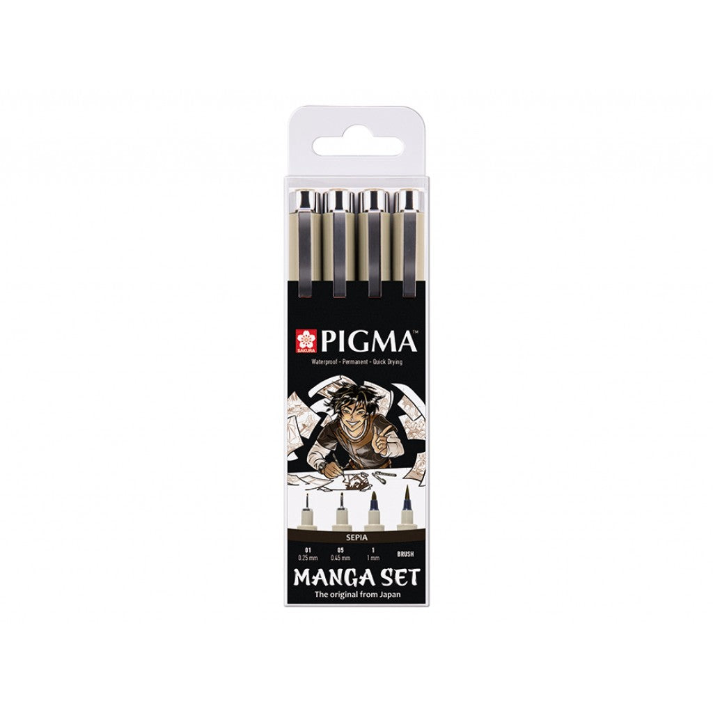Sakura Pigma Sephia - Manga Set 4stk