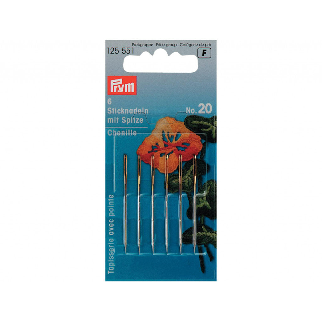 Prym Broderinåler - Spiss No.20 - 6stk