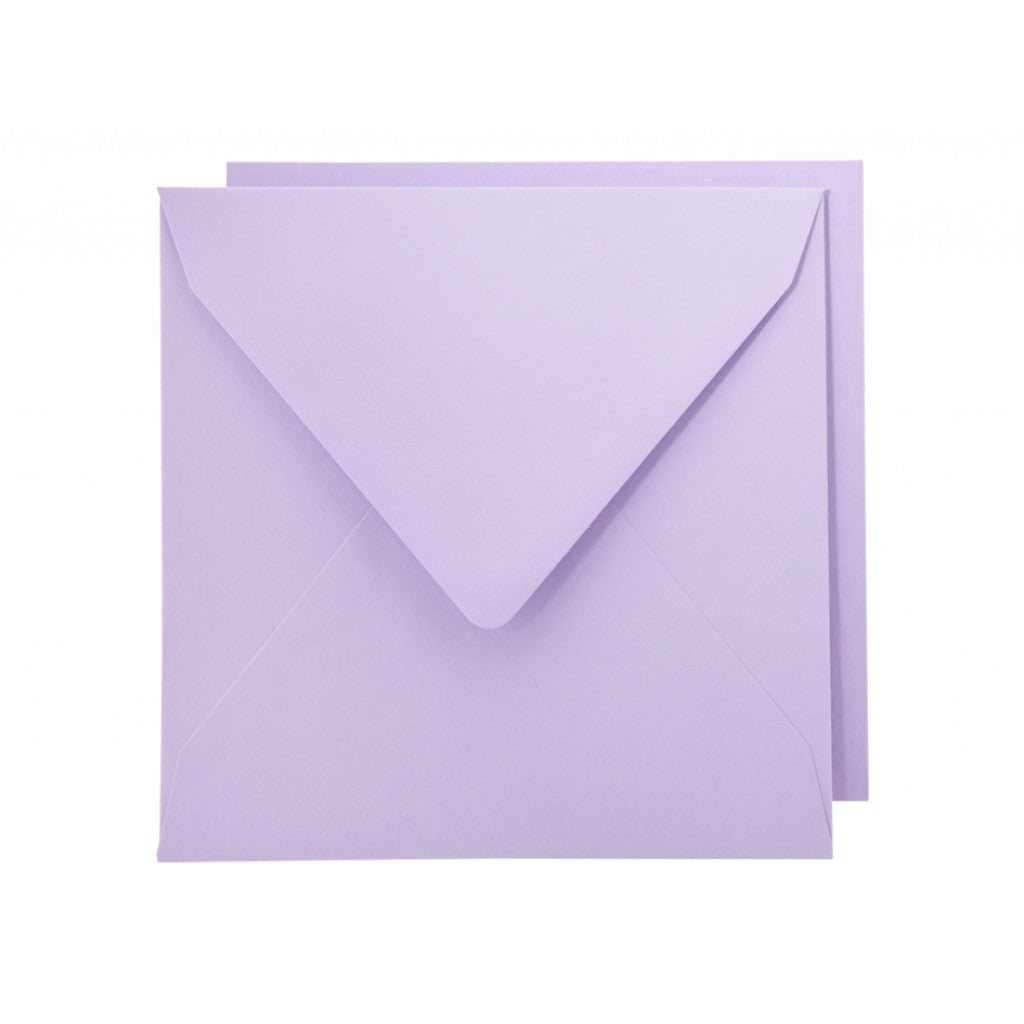 Staz Kort & Konvolutt - 16x16cm 10 stk - 36 Lavendel