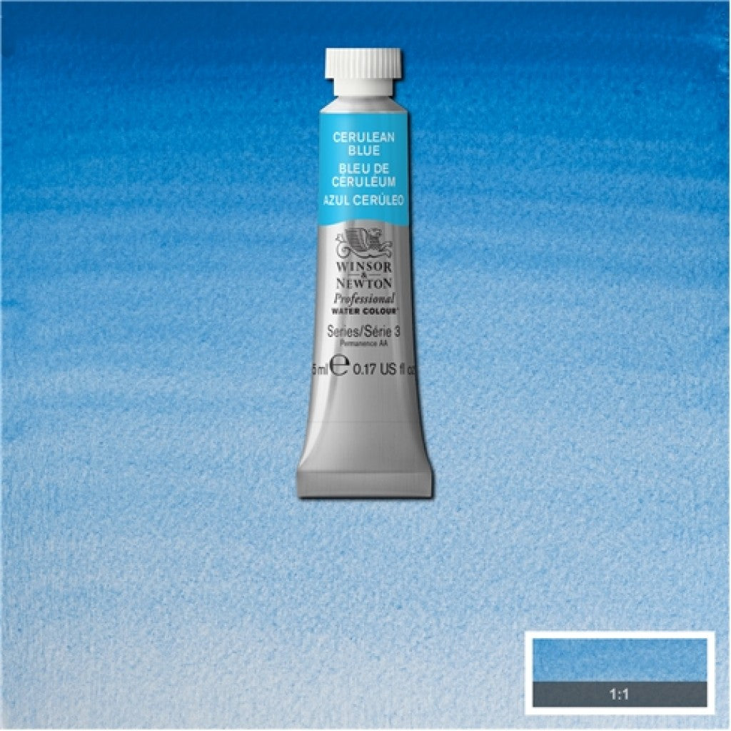 W&N - Artists Water Colour 5ml - 137 Cerulean Blue