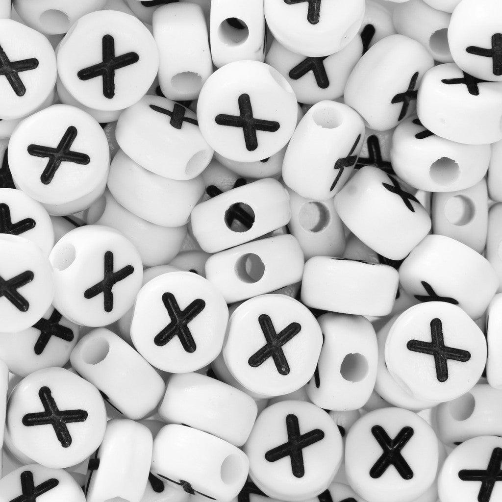 Bokstavperler 50stk. X - HobbyHimmelen