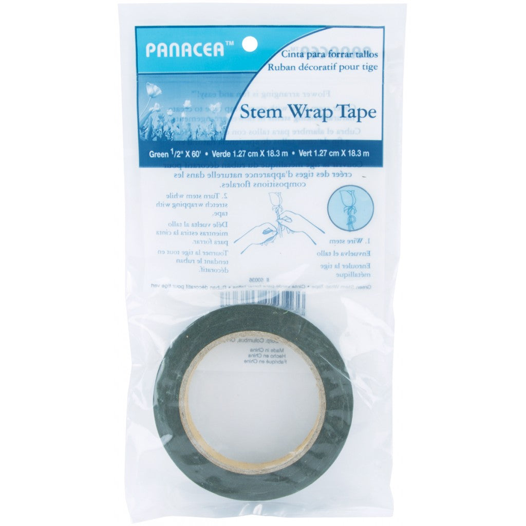 Stem Wrap Tape 60 Feet/Pkg-Green