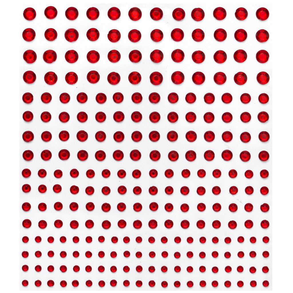 Rhinestone Stickers Rød