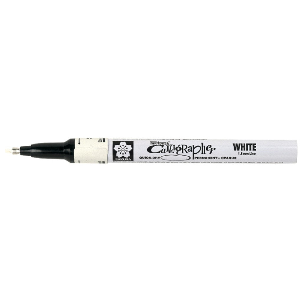 Sakura Pen Touch Calligrapher Fin 50, hvit