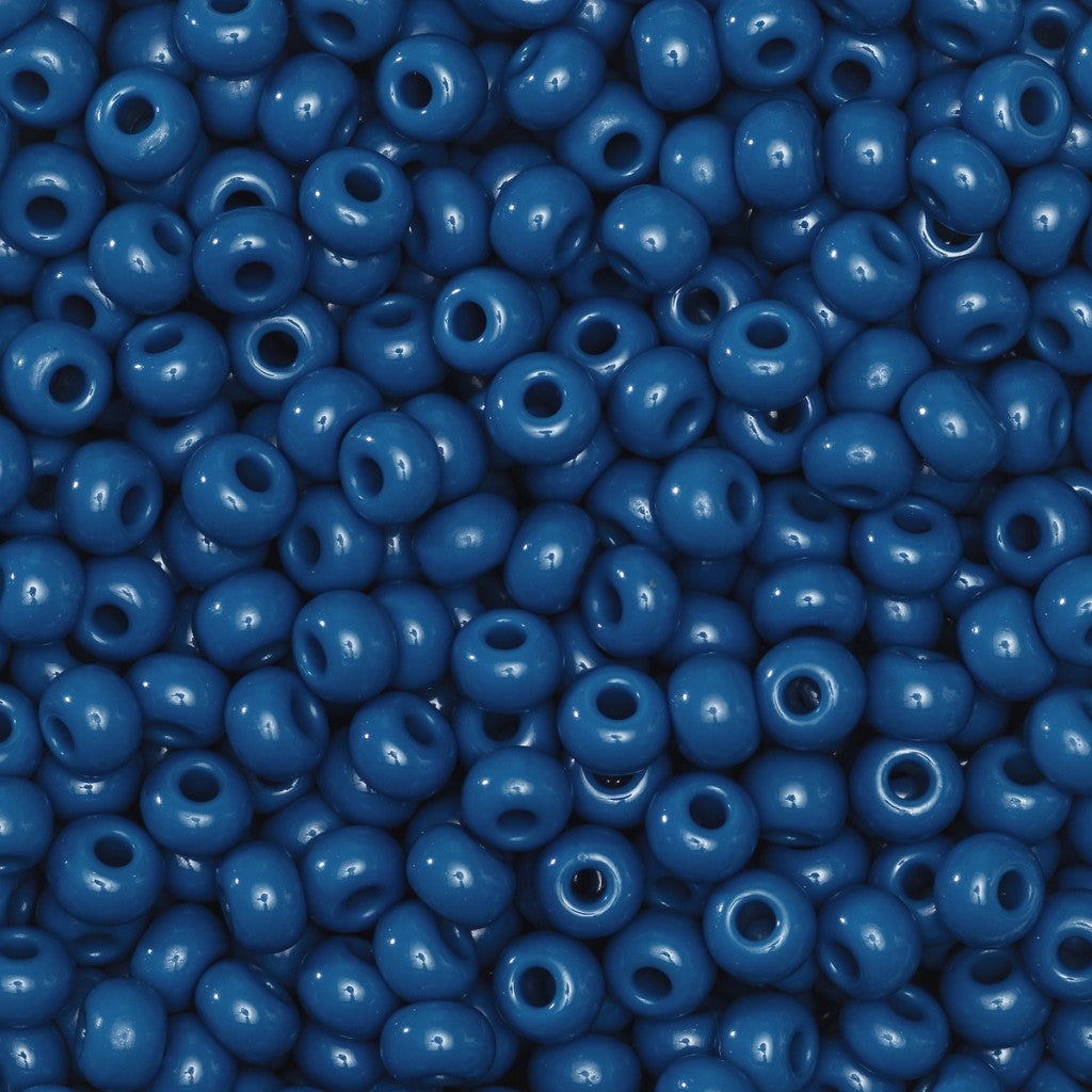 Rocaillesperle 6/0 - Petrol Opak