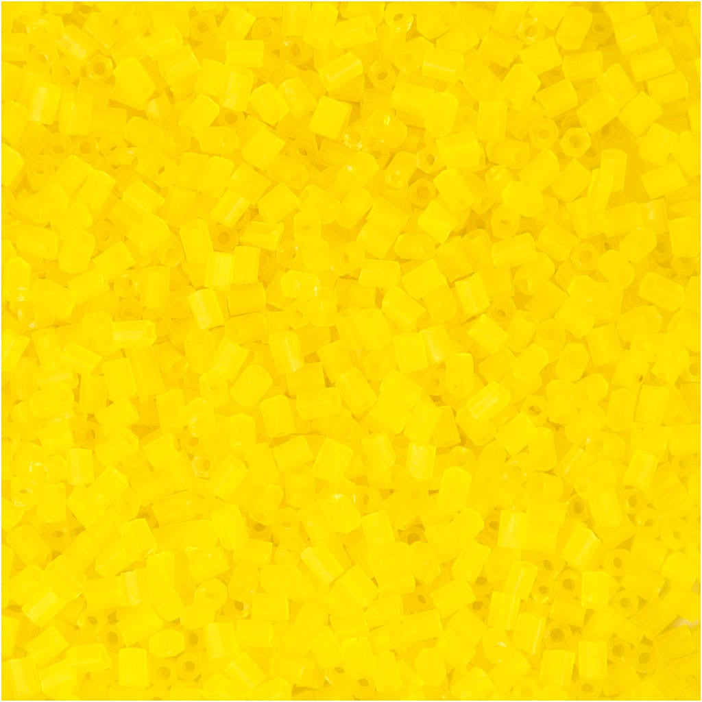 Rocaiperler 2-cut, 1,7 mm, 15/0, 25g - Transparent Gul