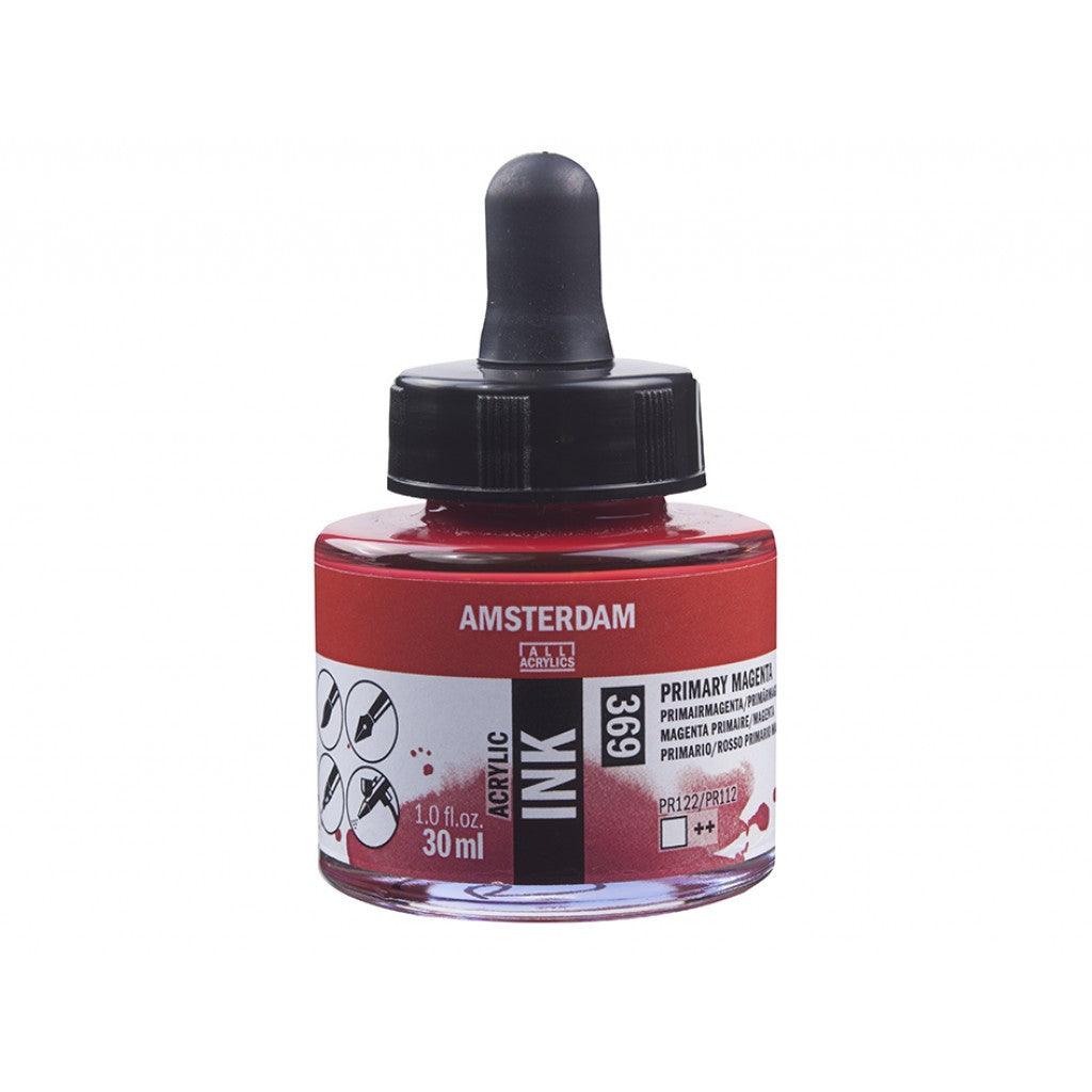 Amsterdam Ink 30ml - 369 Primary Magenta - HobbyHimmelen