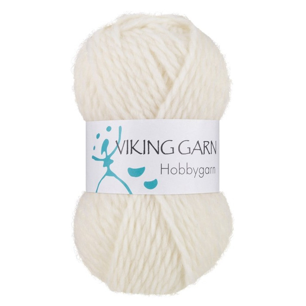 Viking Hobbygarn - 900 Hvit