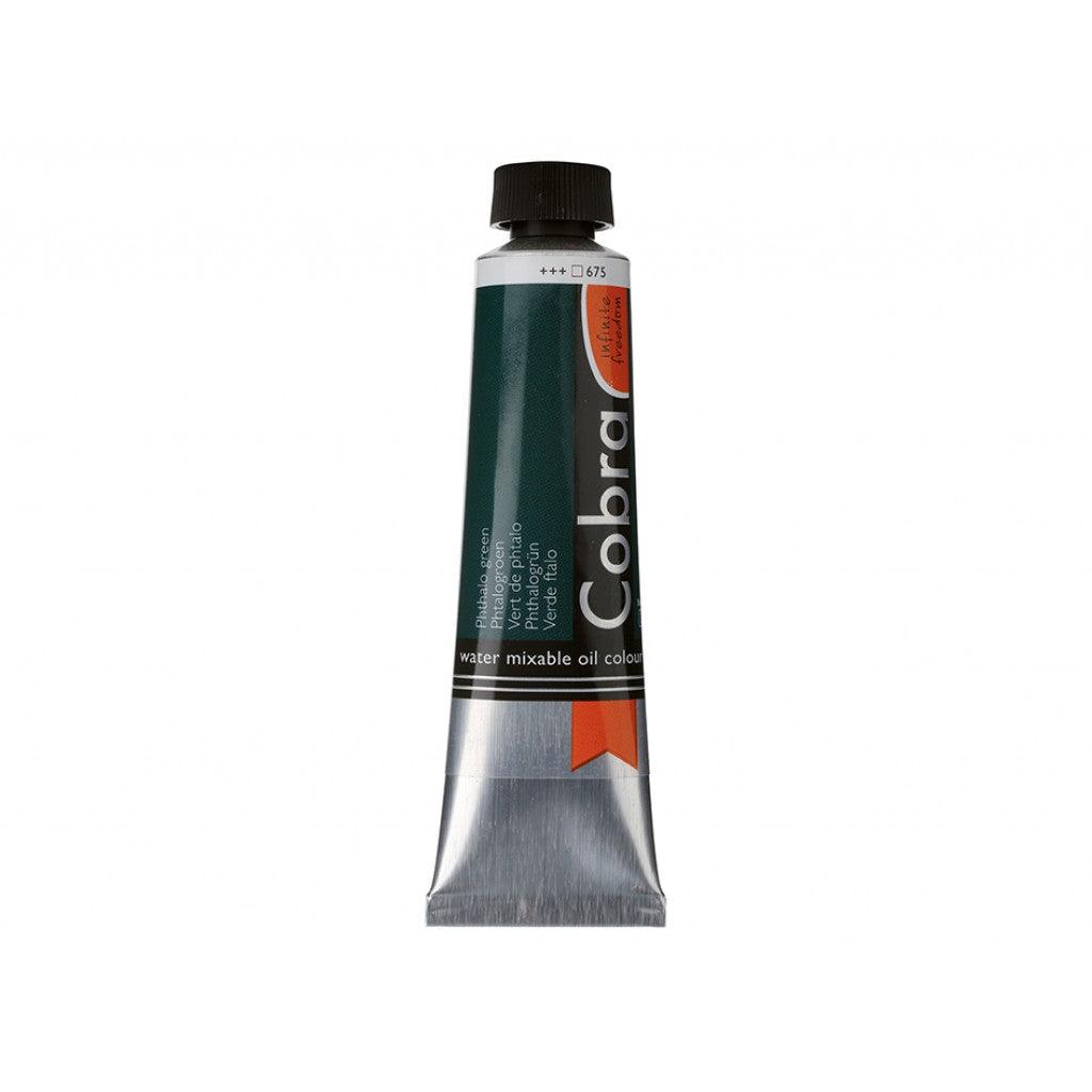 Cobra Artist 40ml - 675 Phthalo green - HobbyHimmelen