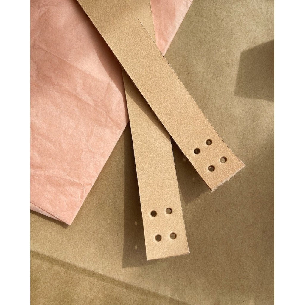 PetiteKnit Lærstropper til French Market Bag