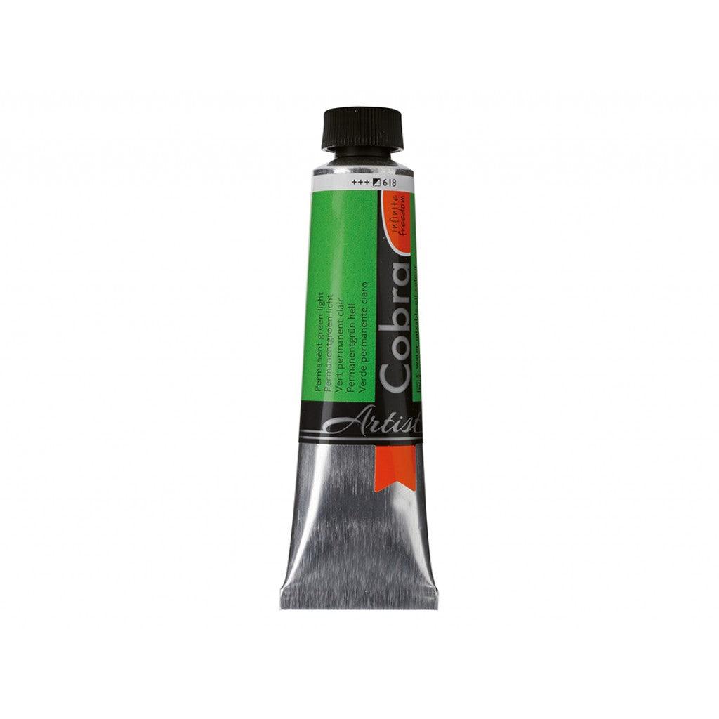 Cobra Artist 40ml - 618 Perm.green light - HobbyHimmelen