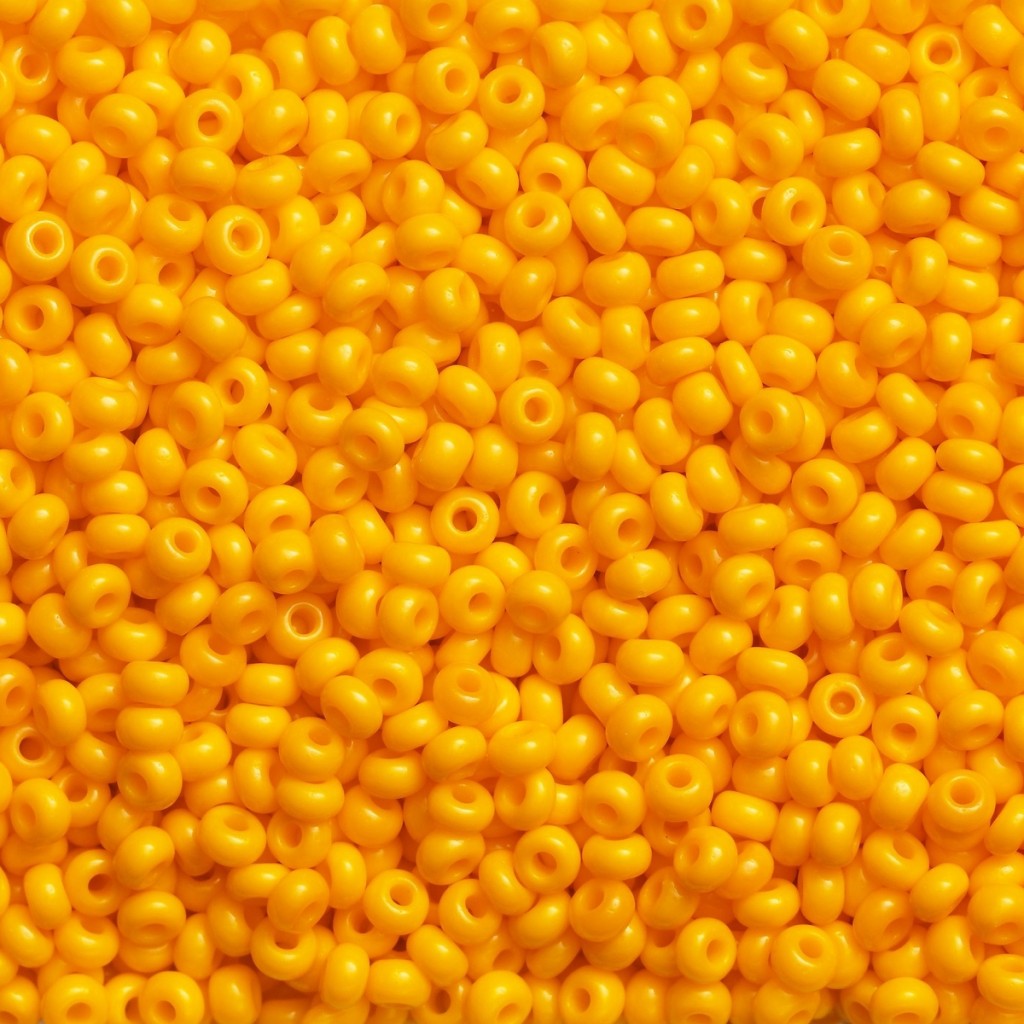 Rocaillesperle 9/0 - Oransje Opak