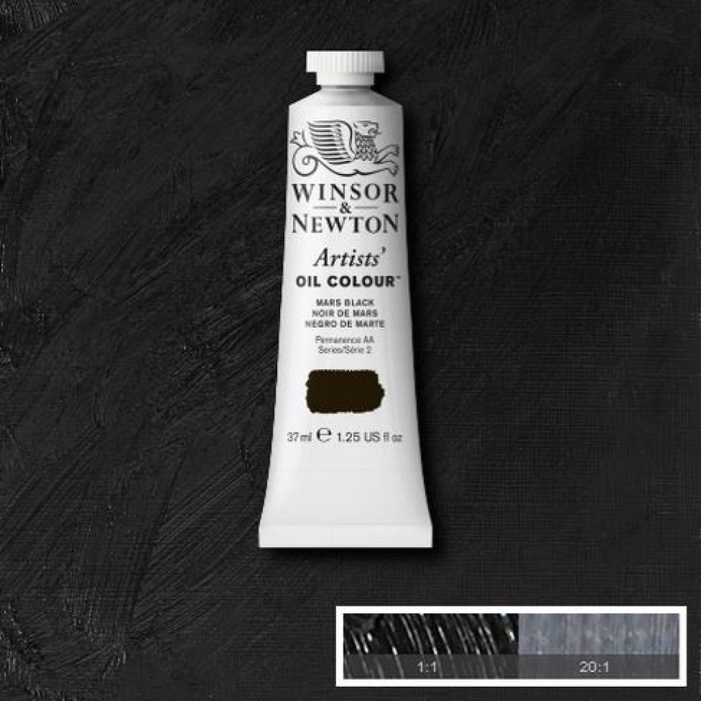 W&N - Artists Oil 37ml - 386 Mars Black