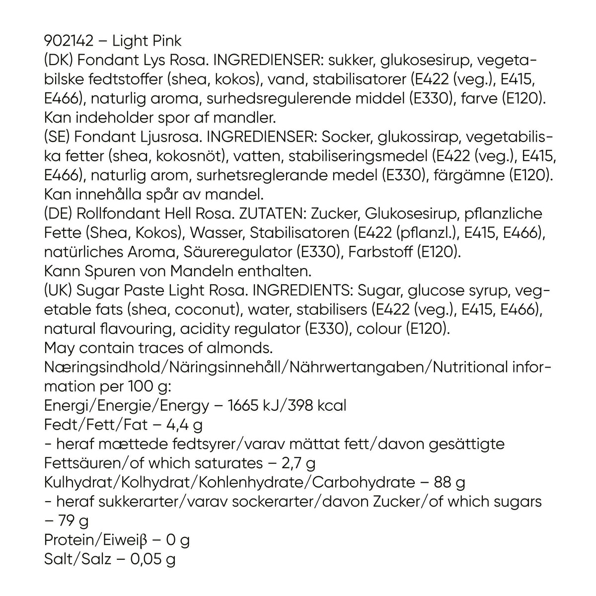 Fondant Odense 250g - Lyserosa