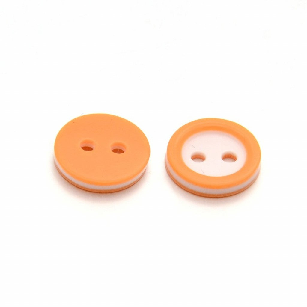 Knapp i Epoxy, 11mm - Ring Orange