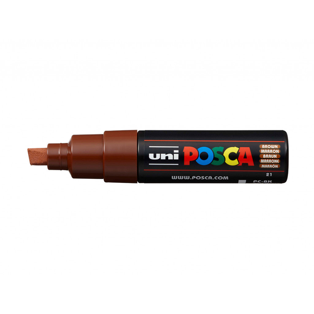 Uni POSCA PC-8K - Chisel 8mm - 21 Brown