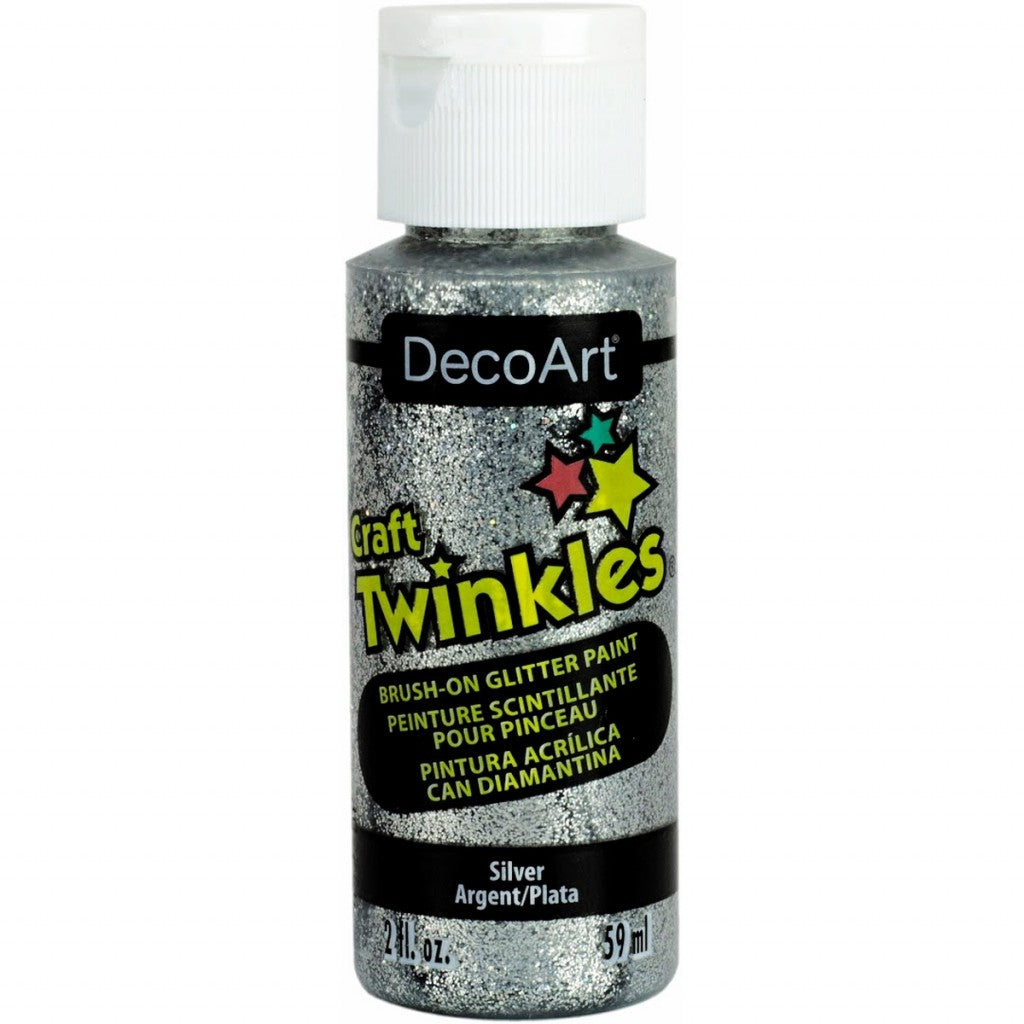 DecoArt - Craft Twinkles Glitter Paint 59ml - Silver