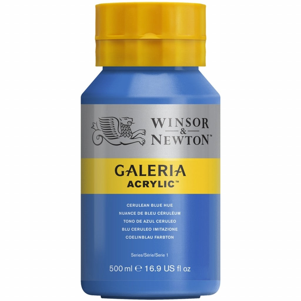 W&N - Galeria Acrylic 500ml - 138 Cerulean Blue Hue