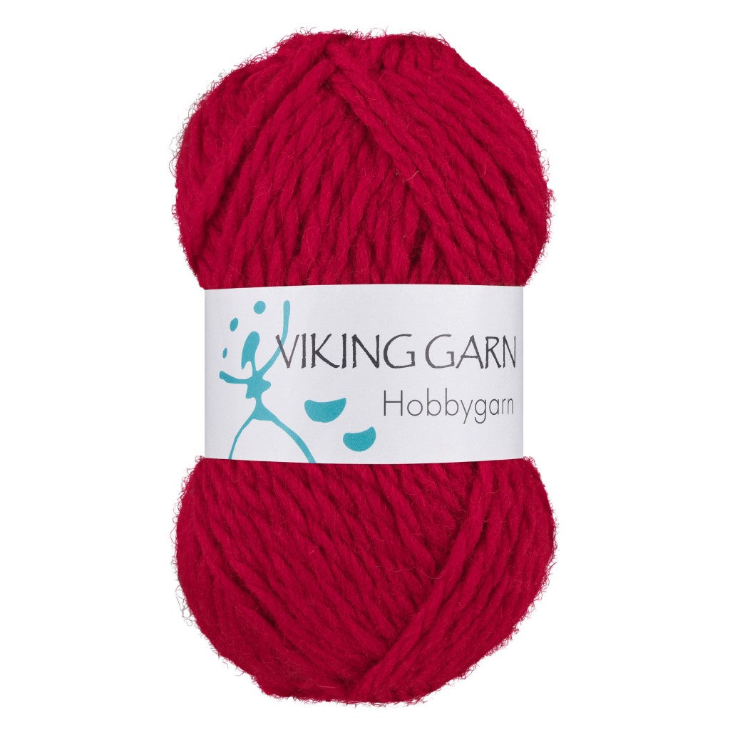 Viking Hobbygarn - 960 Mørk rød