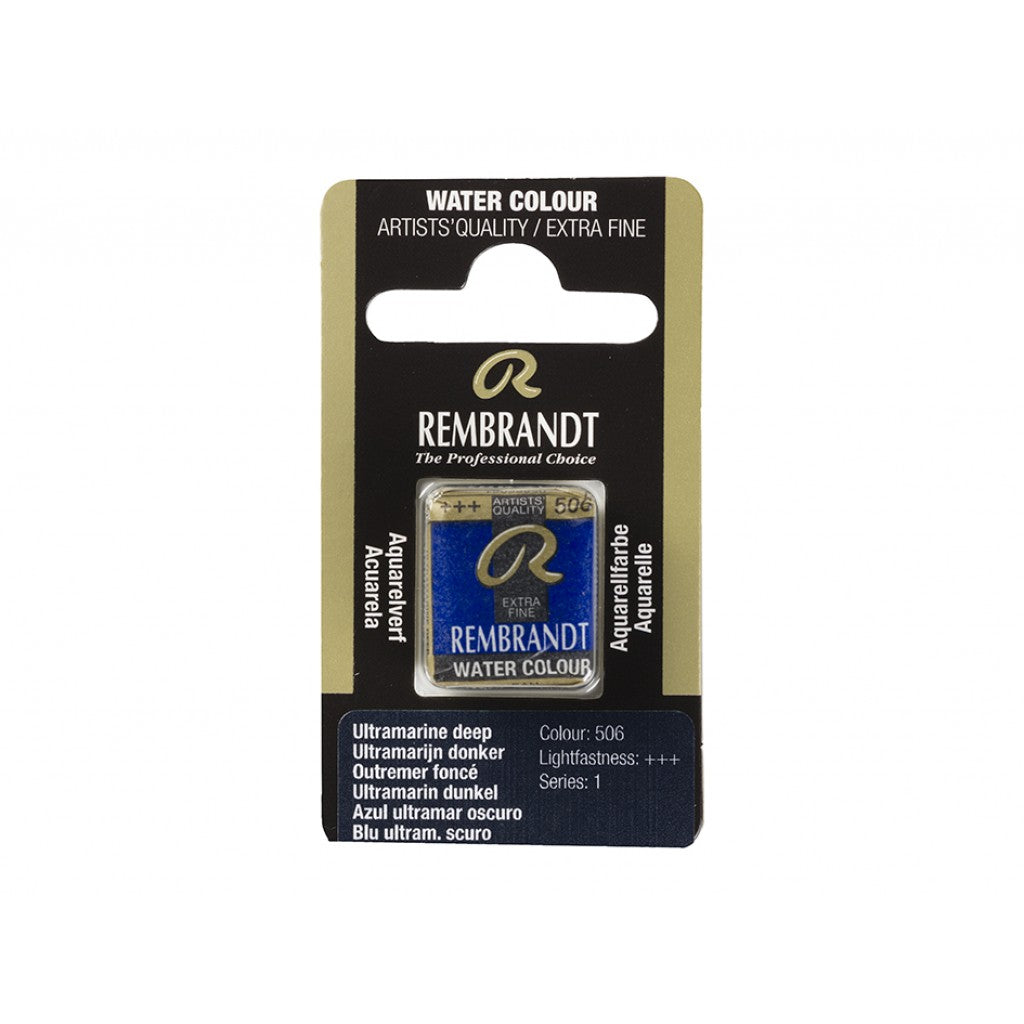 Rembrandt Akvarell Halfpan - Ultramarine Deep 506
