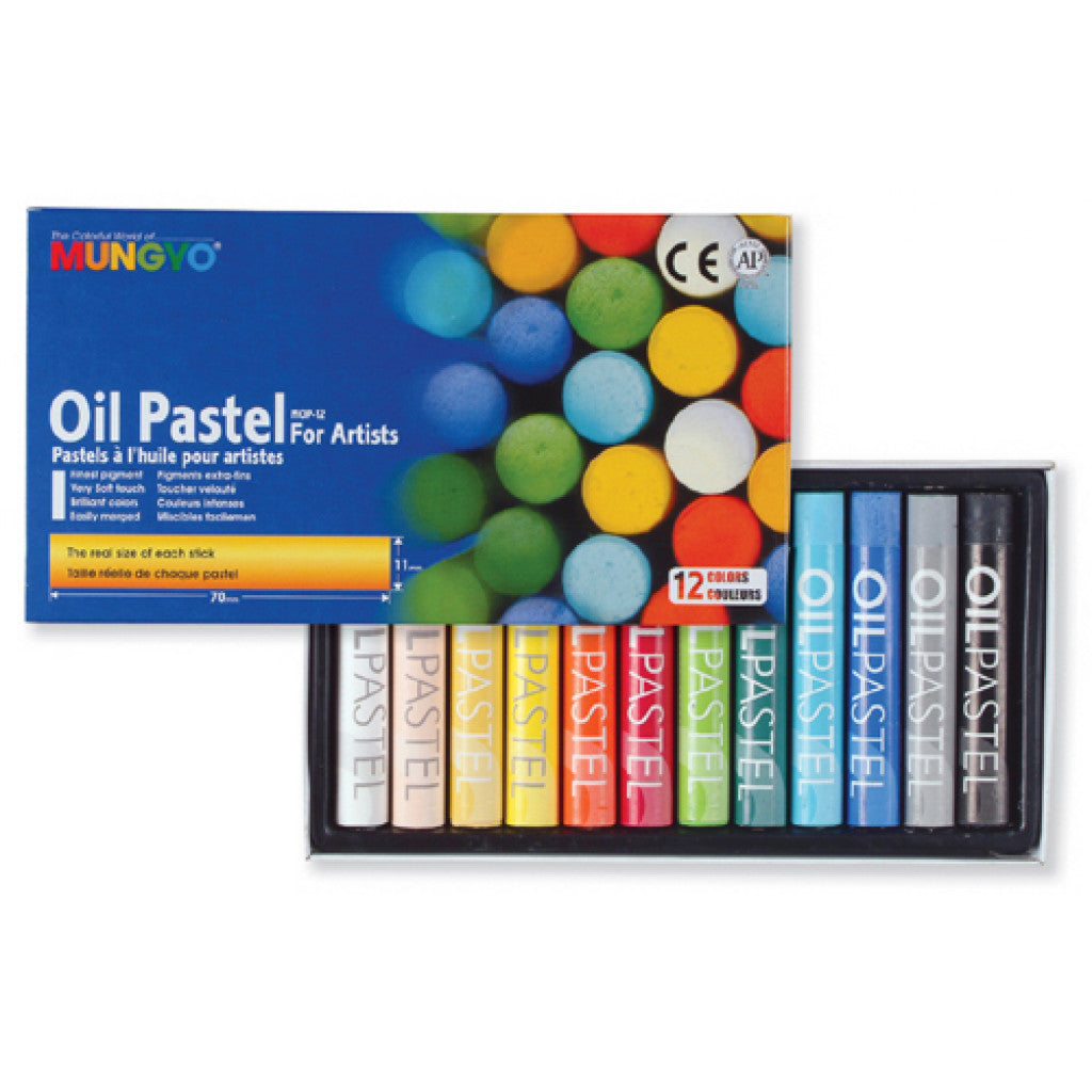 Mungyo Artist Oljepastell - 12 Stk