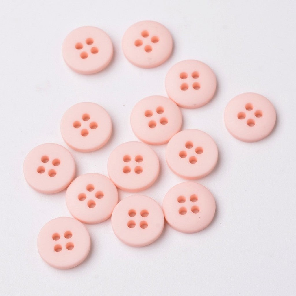 Knapp i Frostet Epoxy, 23mm - Pink