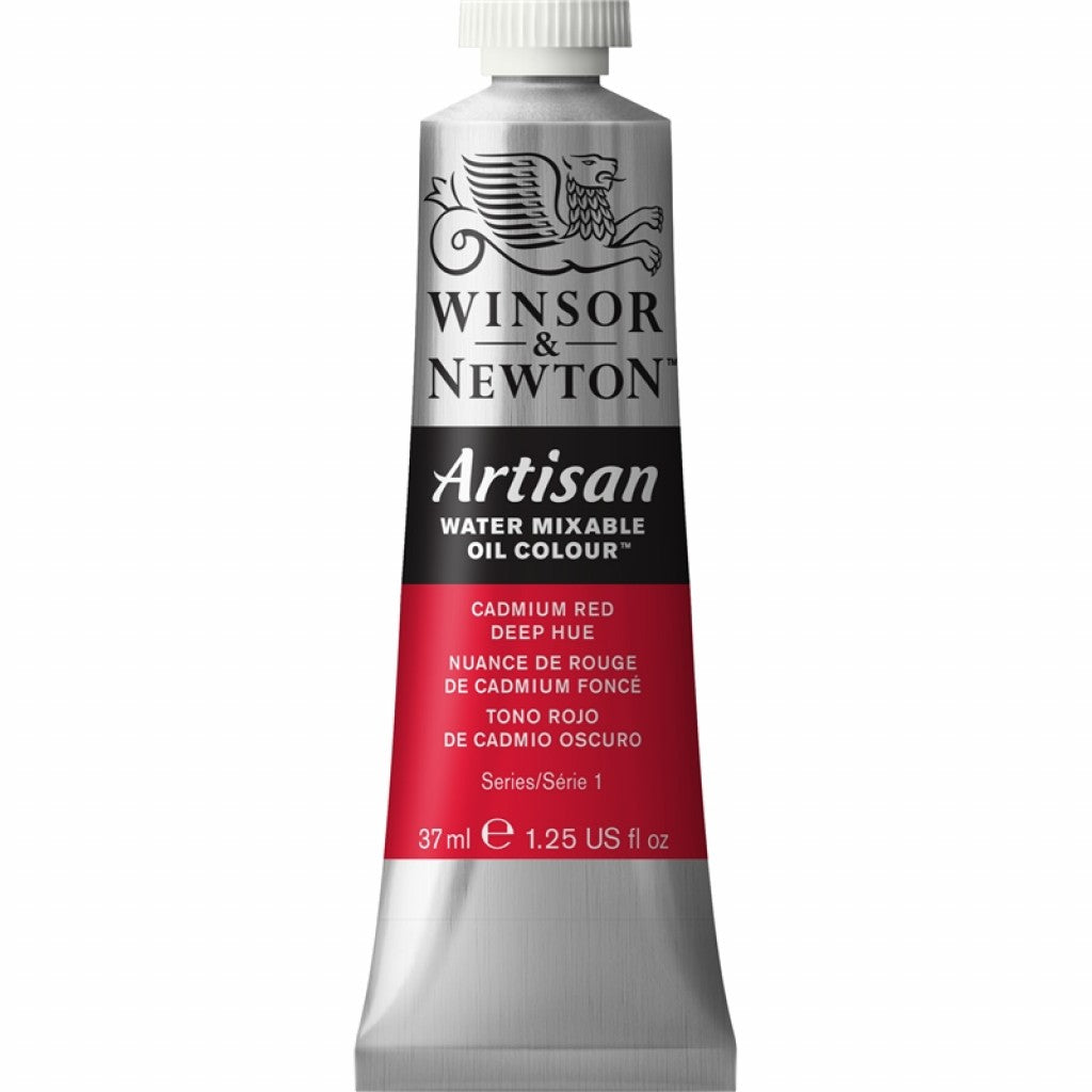 W&N - Artisan Water Mixable Oil 37ml - 098 Cadmium Red Deep Hue